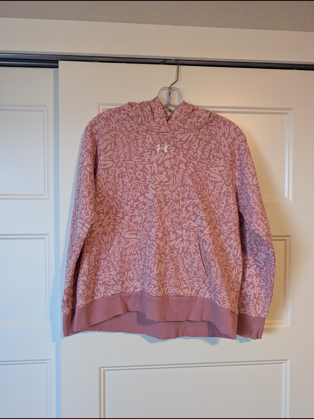 Under Armour Pink Allover Print Hoodie